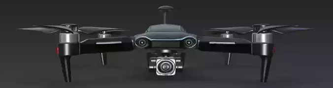 Drone 3D Model for Aerial Projects Games 3D model