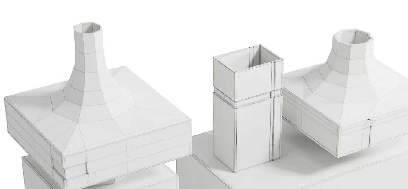 Jan Vogelpoel Convergence Sculptural Vessel CONVERGENCE VESSELS 3D model_10