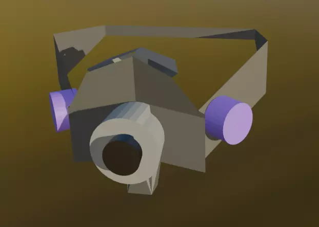 Minimalist Low-Poly Mask PBR Textured 3D Model Low-poly 3D model_4