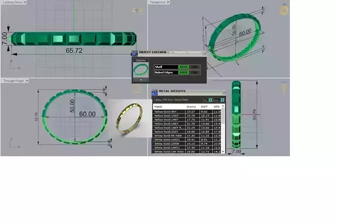 gold stl 3dm Bracelet a Flow of Shine and Modern Design bg0059