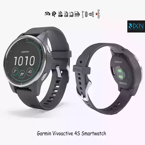 Garmin Vivoactive 4S Smartwatch Black