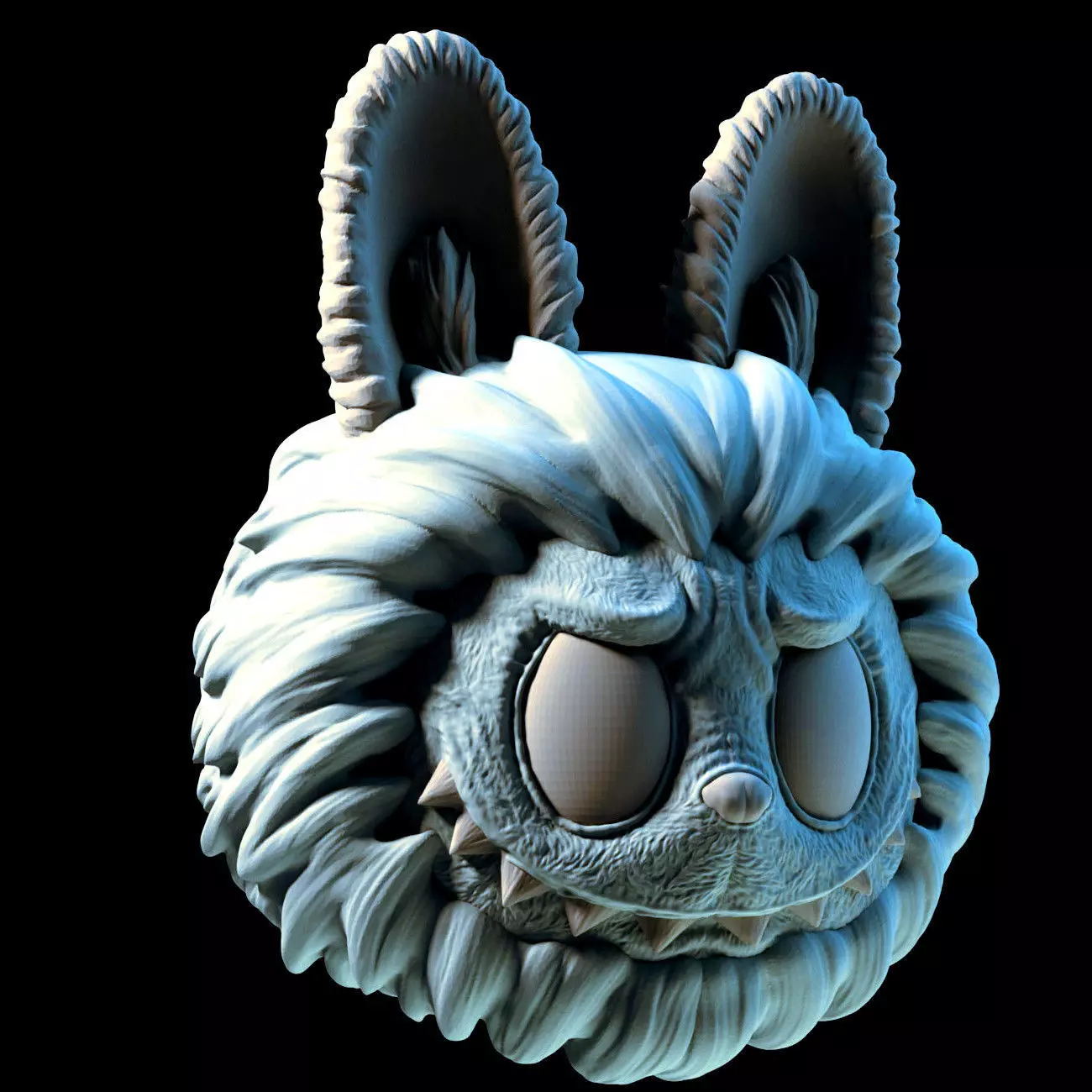 labubu mask reasita 3D print model_1