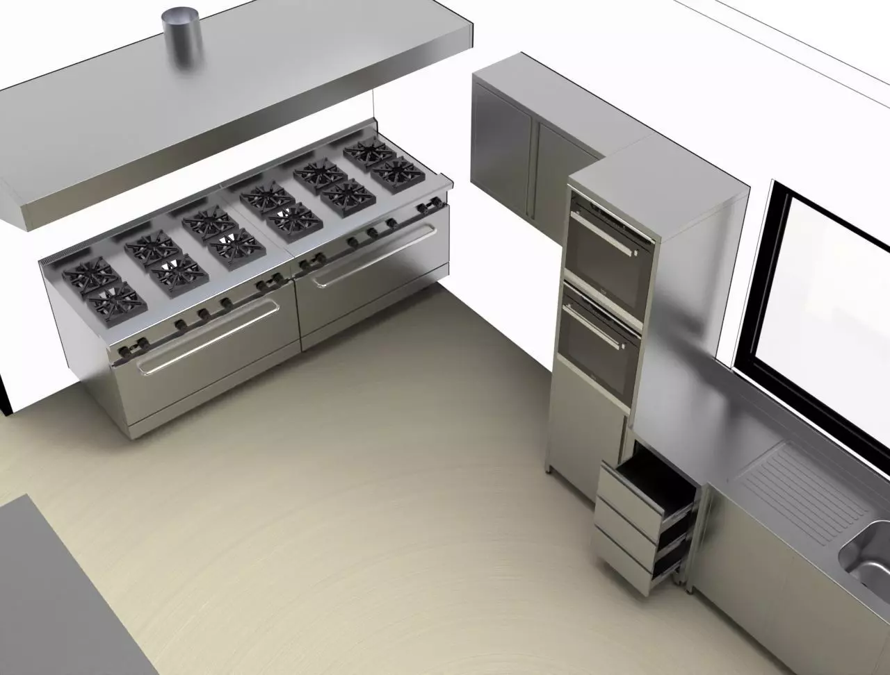 kitchen 21 3D model_1
