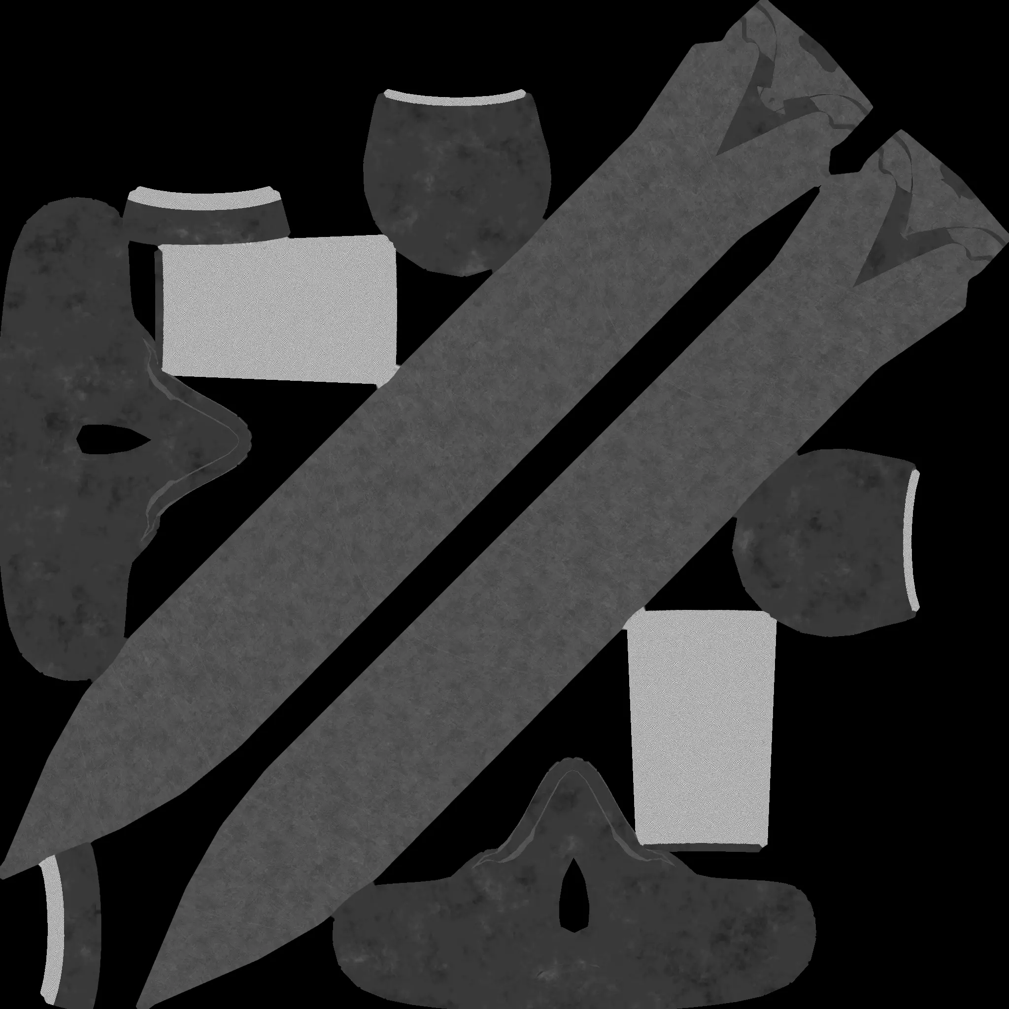 Stylized Low Poly Sword Game Weapon Low-poly 3D model_7