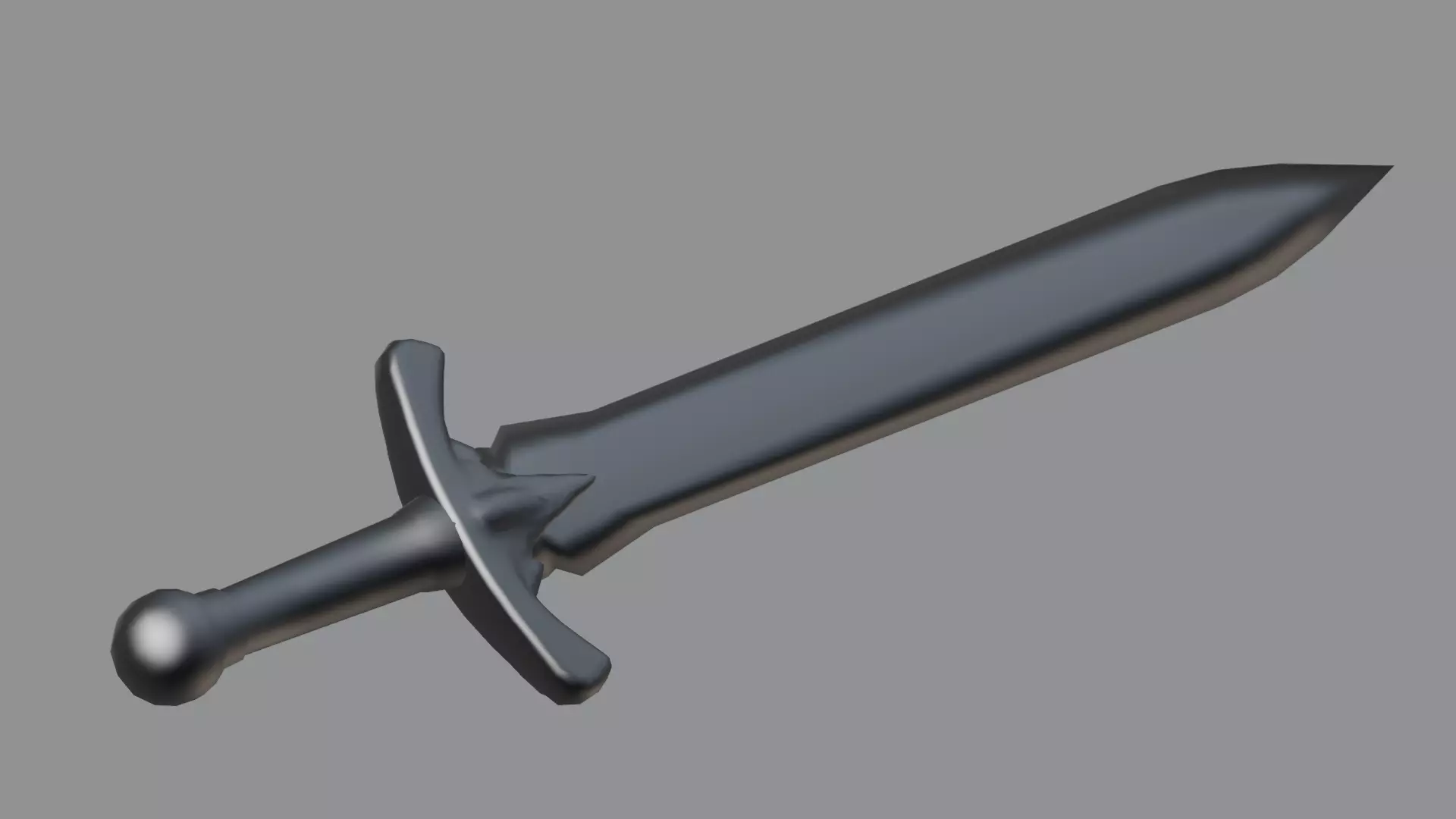 Stylized Low Poly Sword Game Weapon Low-poly 3D model_5