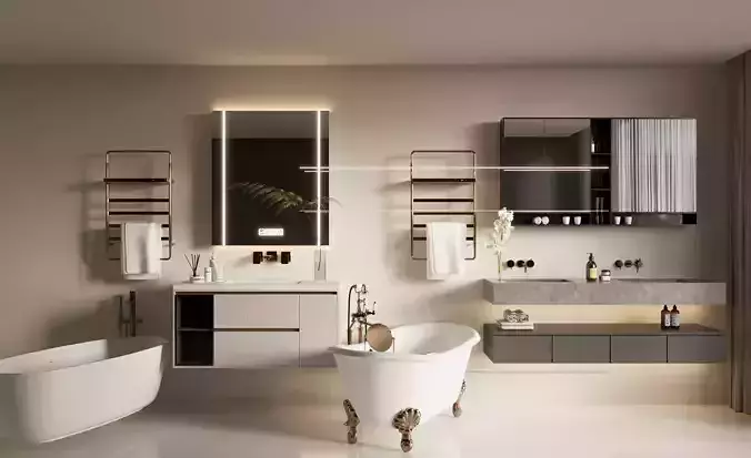 Italian Light Luxury Bathroom