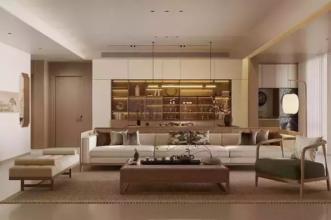 Chinese Style Home 3D model