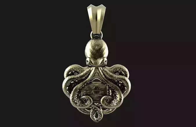 octopus and chest pendant