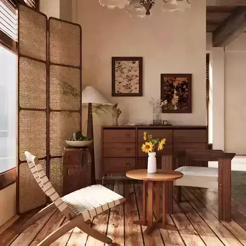 Japanese Wabi-Sabi Leisure Room