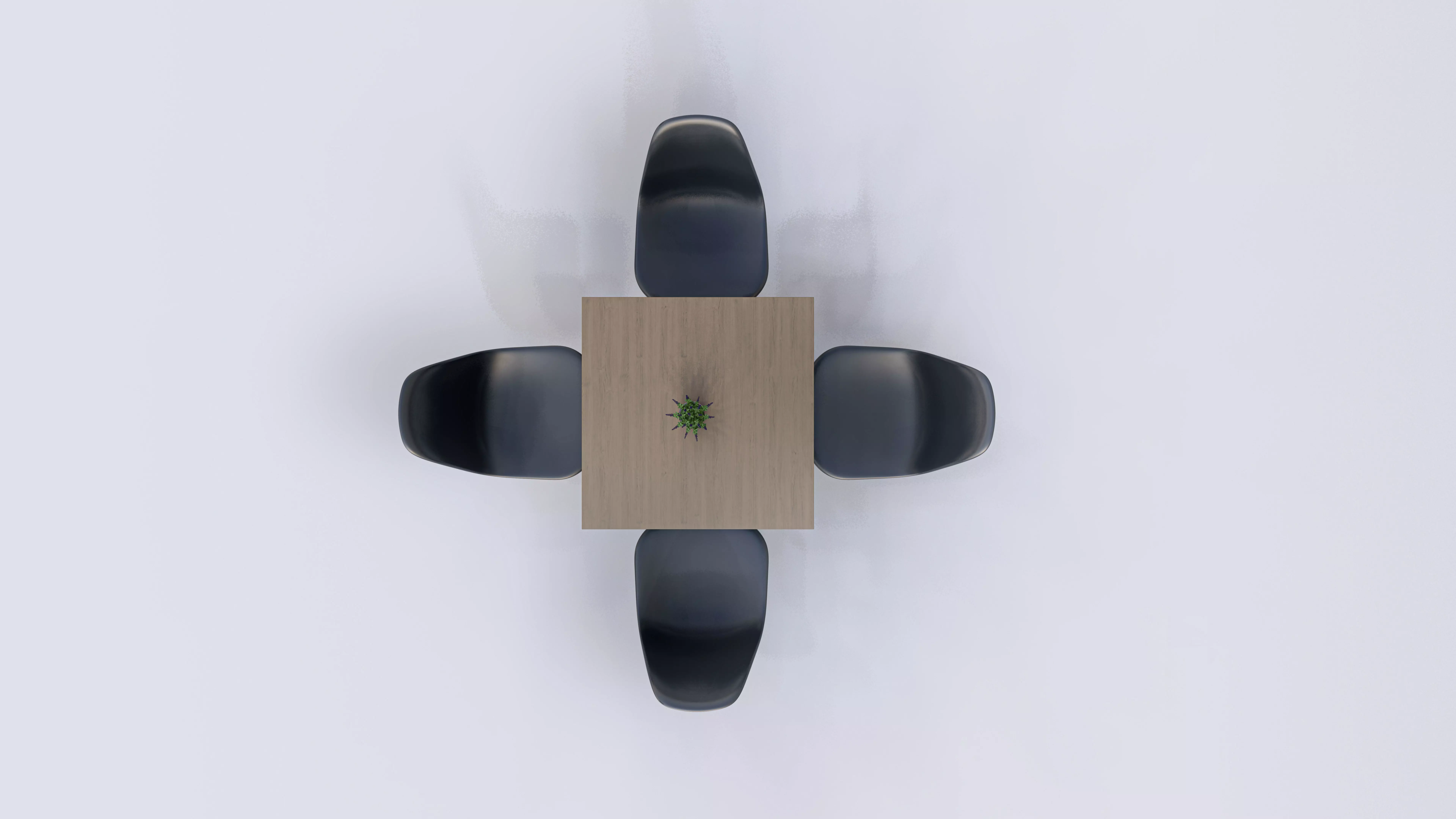 Modern Bistro Set with Eames-Style Chairs 3D model_9