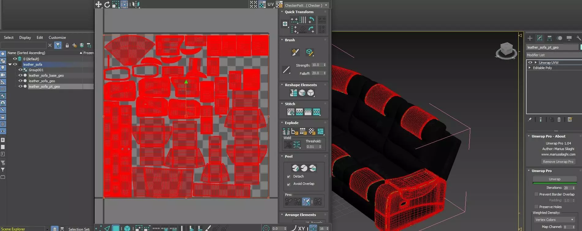 Leather Sofa  3D model_12