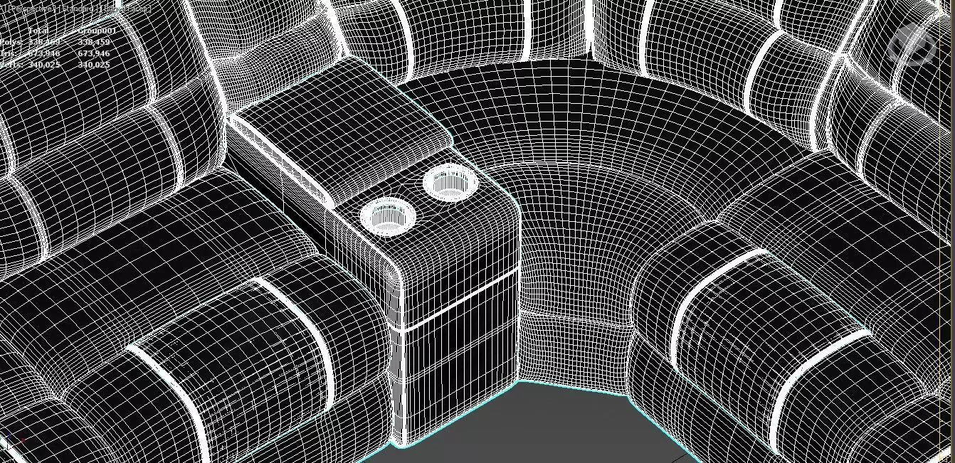 Leather Sofa  3D model_11