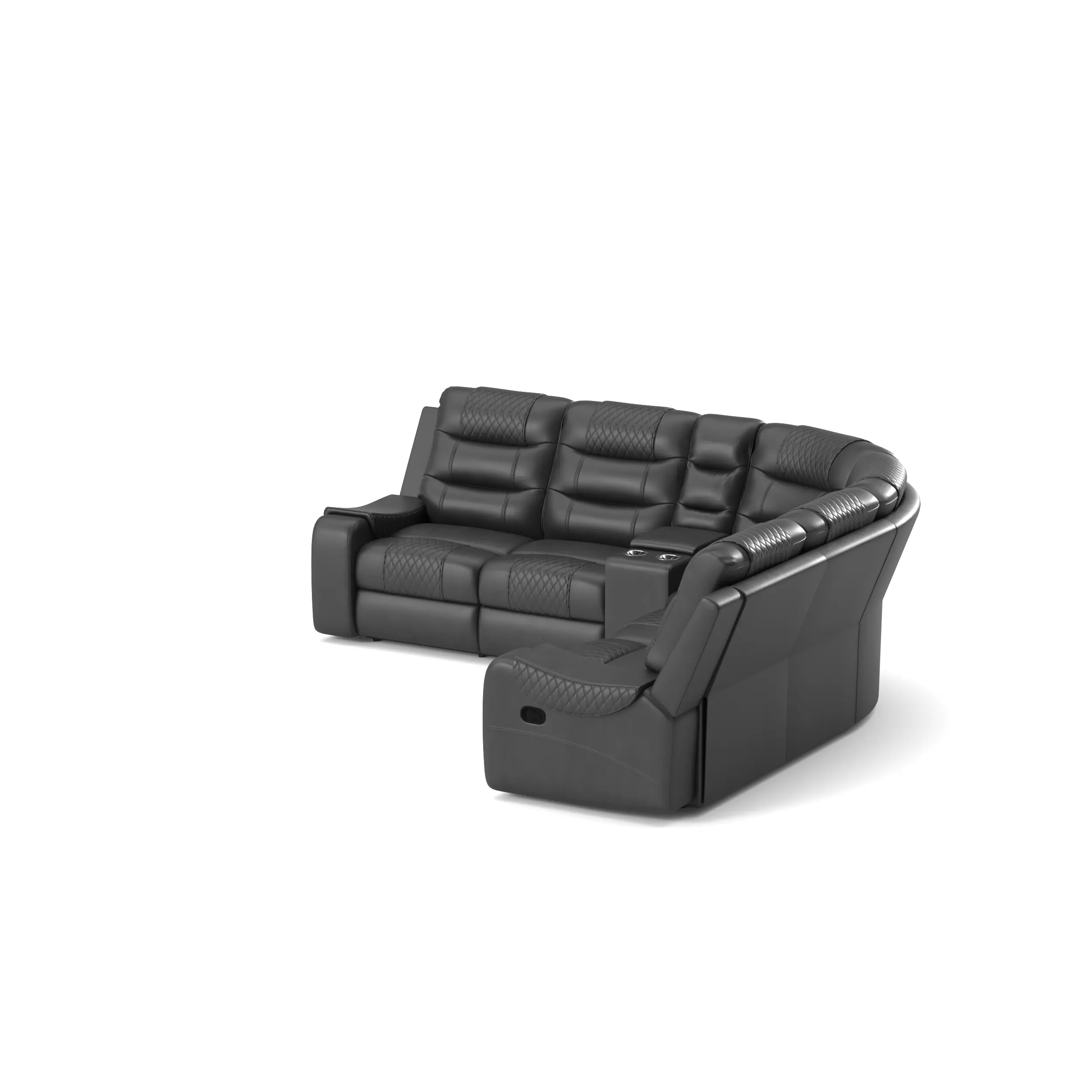 Leather Sofa  3D model_3