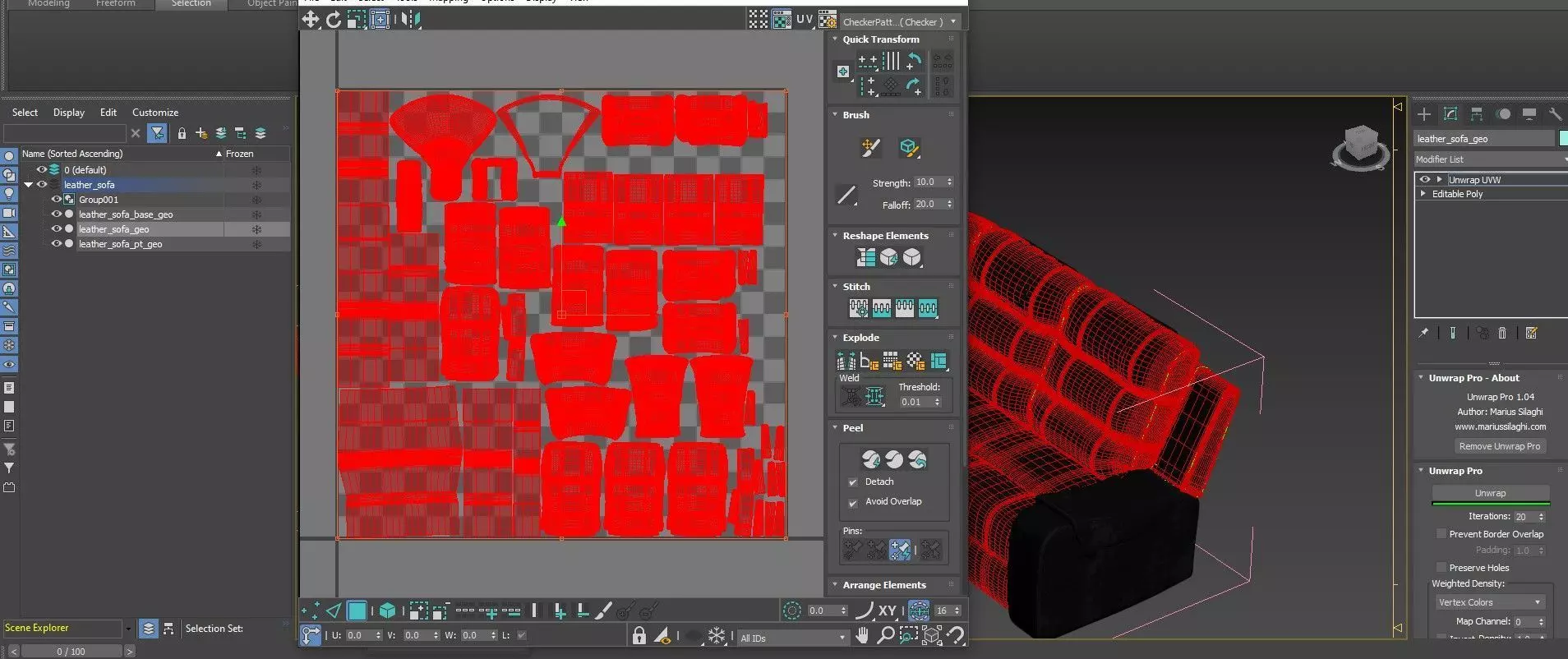 Leather Sofa  3D model_13