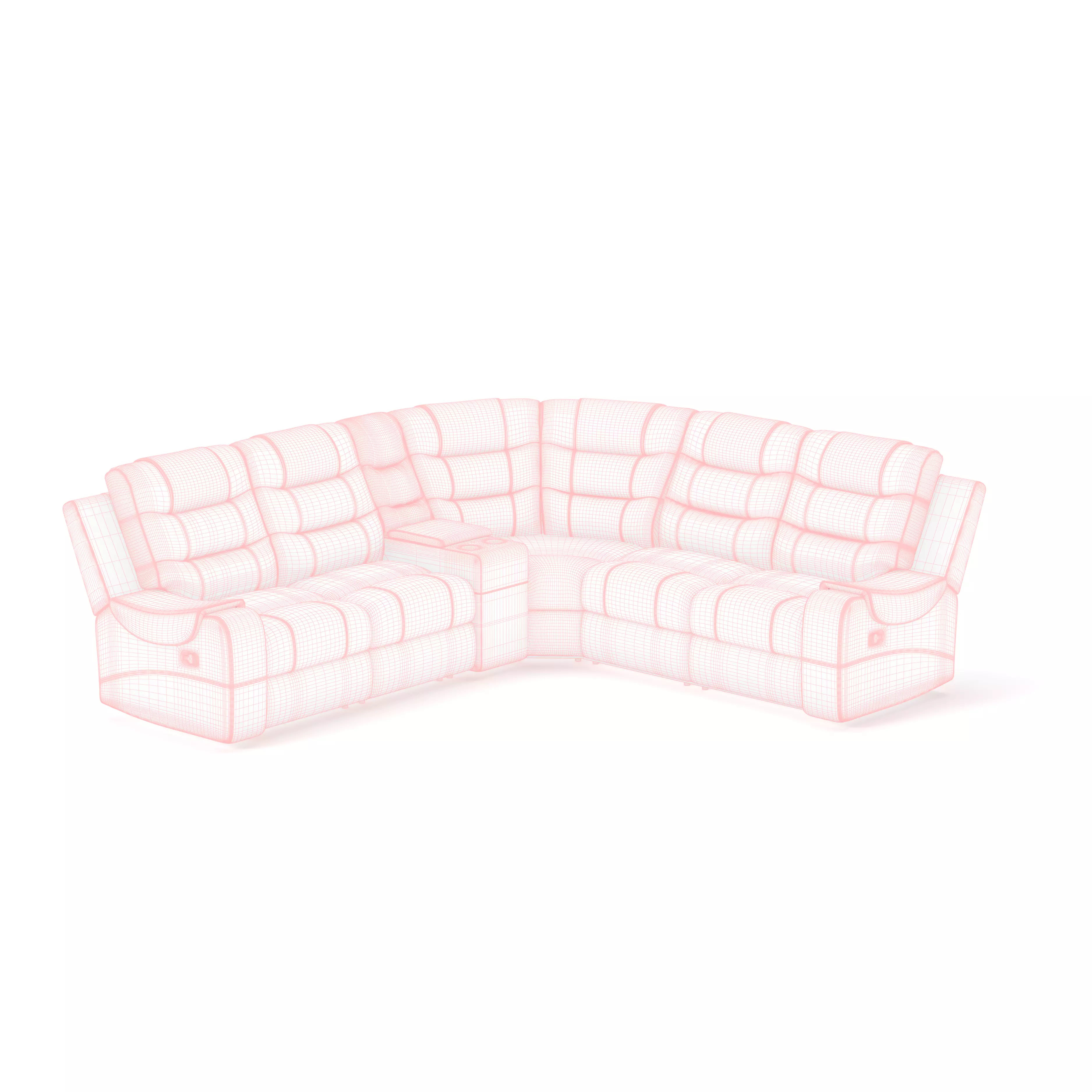 Leather Sofa  3D model_9