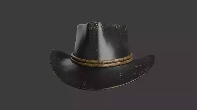 Arthur Morgan Cowboy Hat 3D Model 4K Textures High Poly