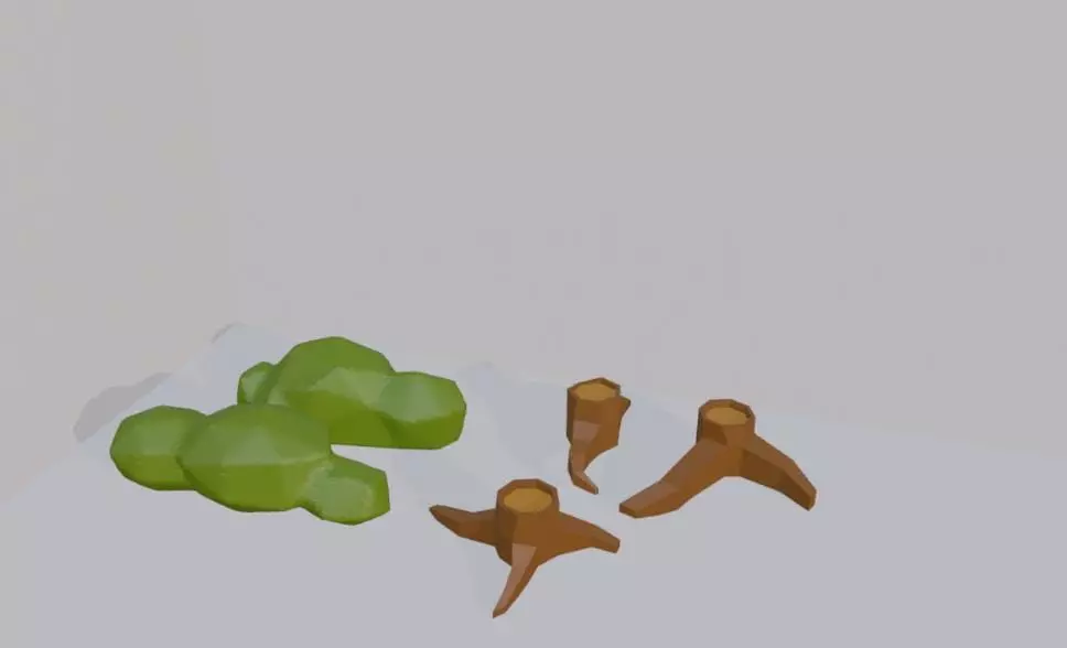 Low-Poly Game Asset Pack Trees Clouds Props and Environment Low-poly 3D model_1