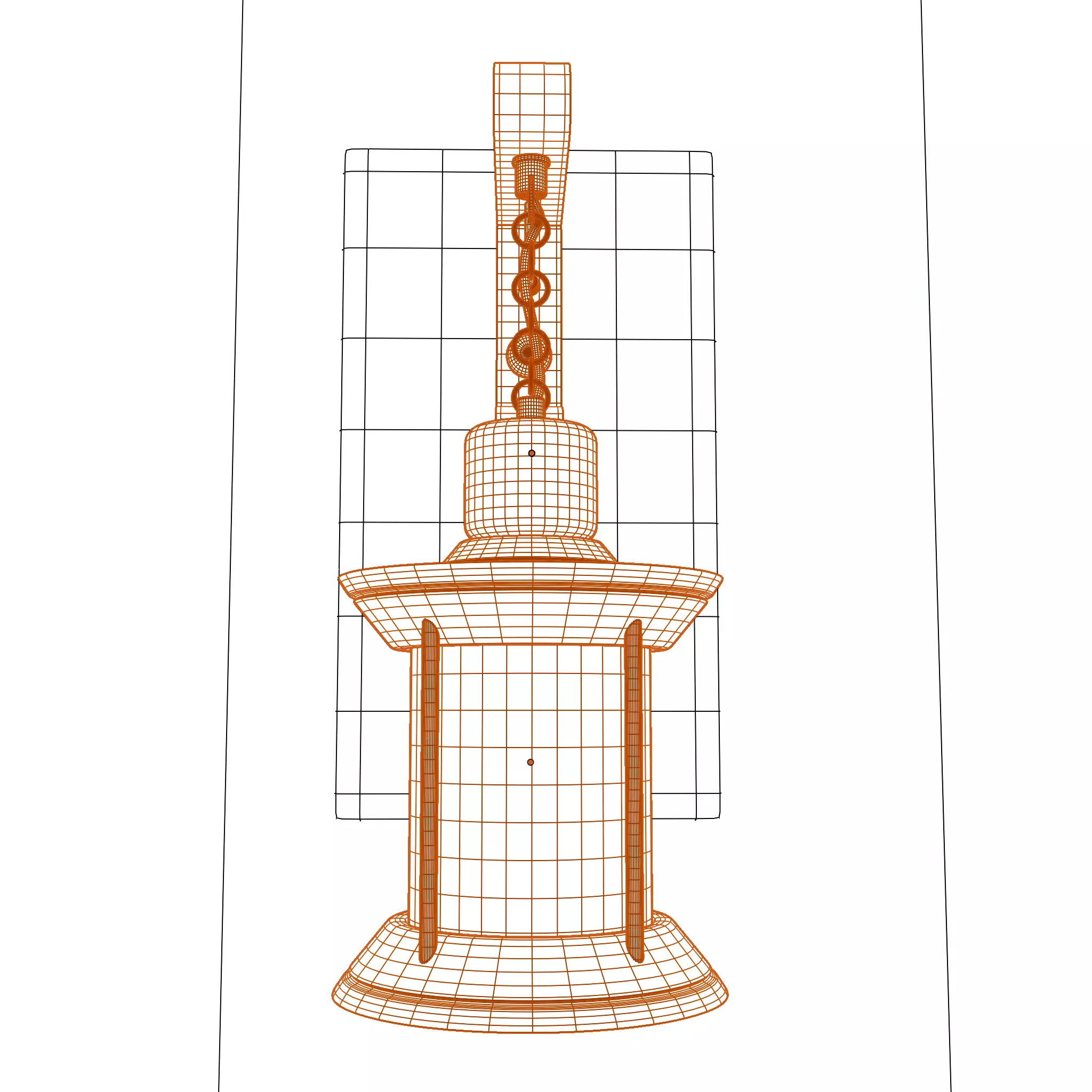 3D simple stylized wall lamp 3D model_6