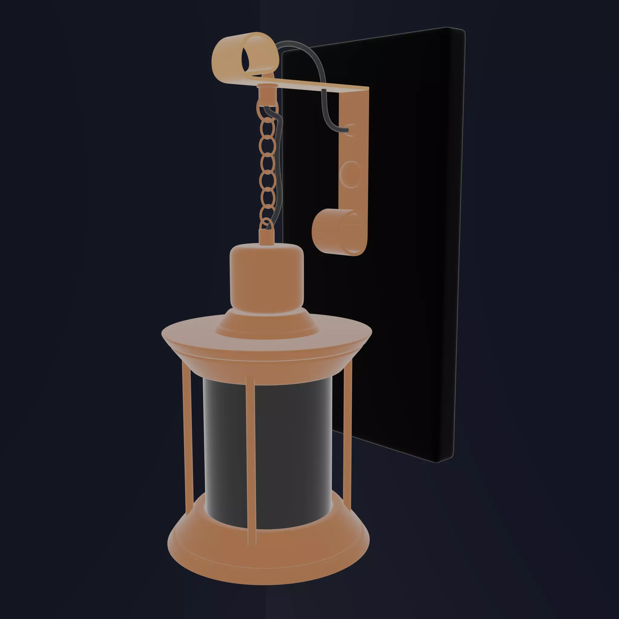 3D simple stylized wall lamp 3D model_13