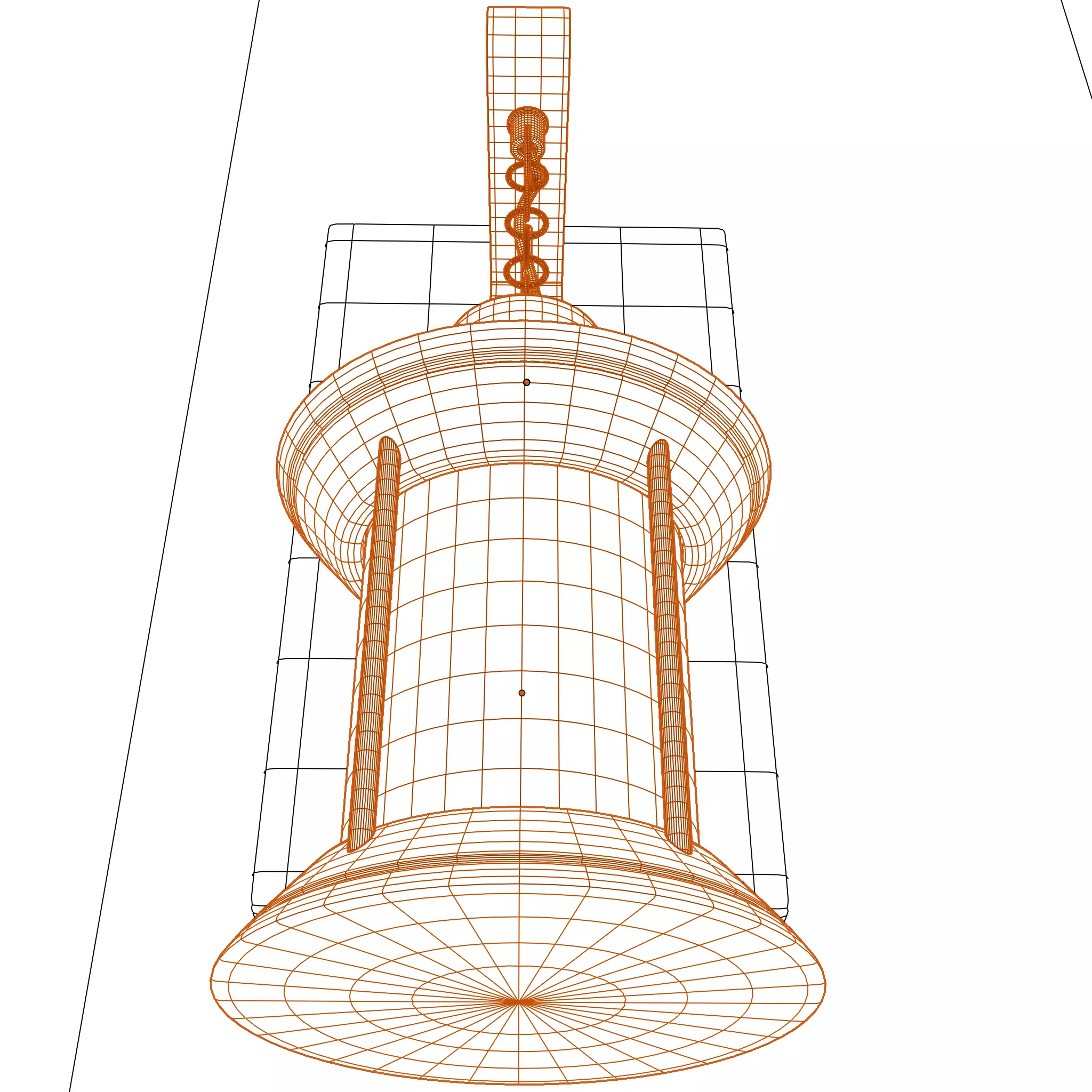 3D simple stylized wall lamp 3D model_4