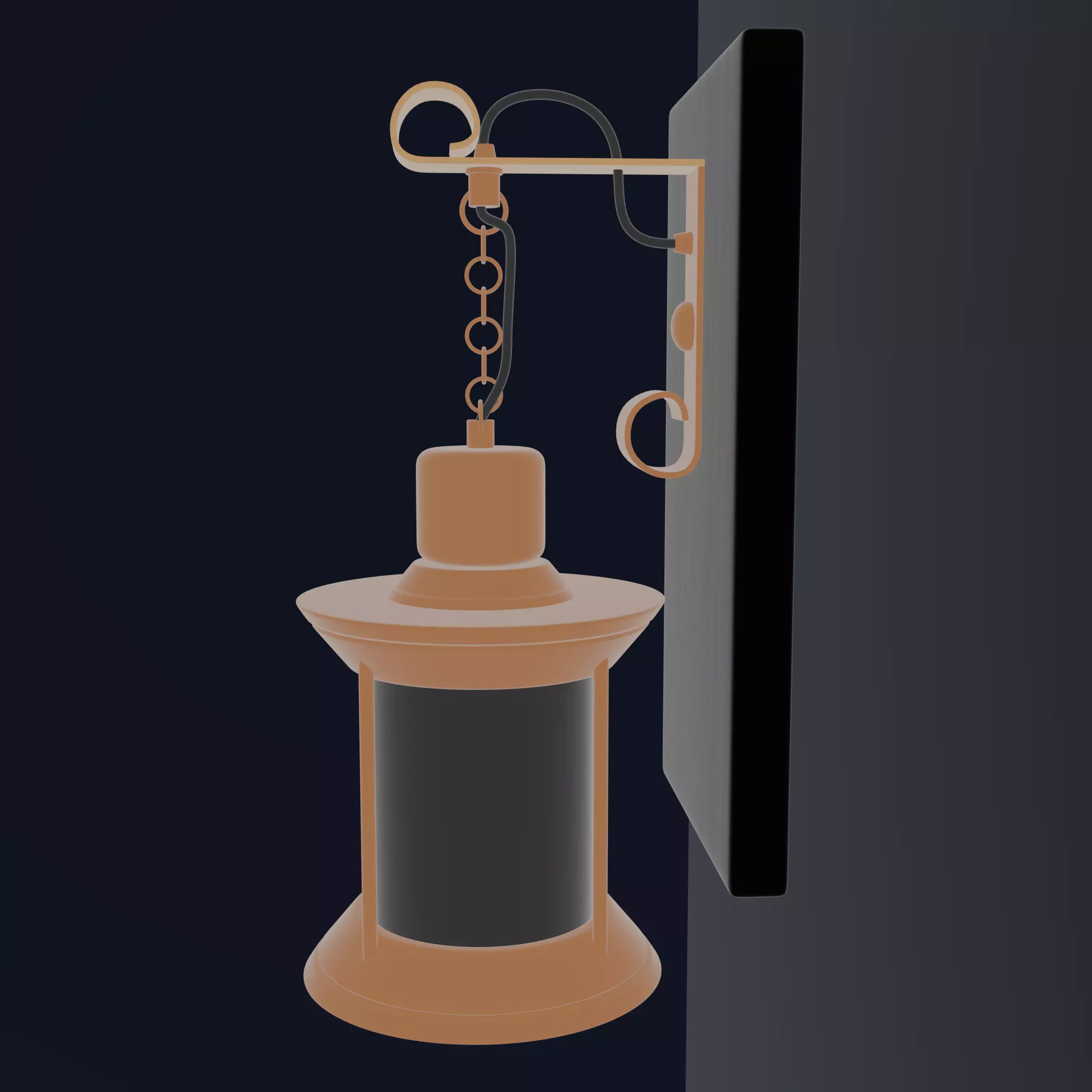 3D simple stylized wall lamp 3D model_11