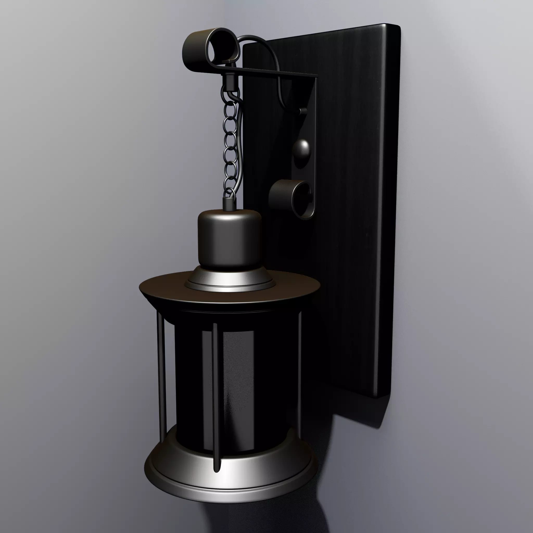 3D simple stylized wall lamp 3D model_14