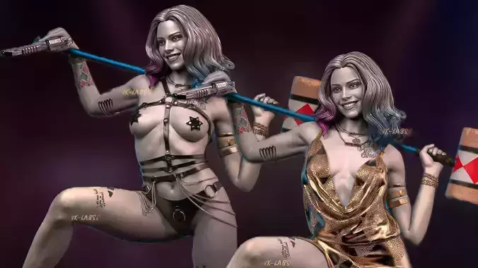 Gothams Tease - Harley Quinn - 2 Versions