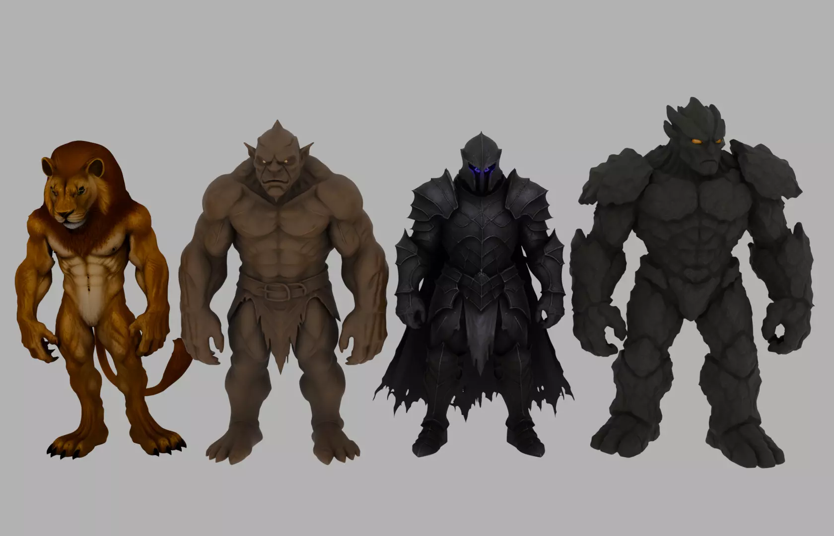 Ultimate Medieval Fantasy Character Pack  Free low-poly 3D model_0