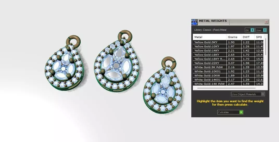 Pear half set 3D print model_2