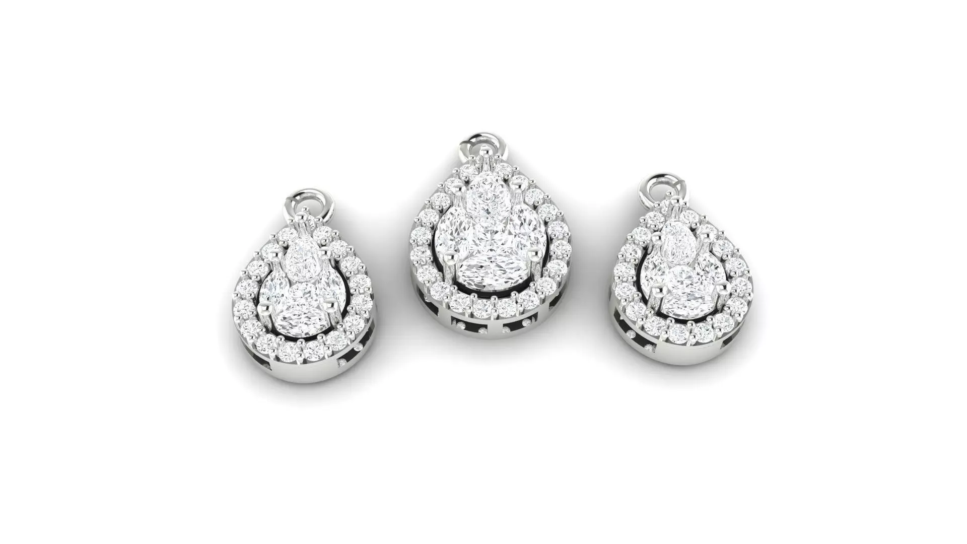 Pear half set 3D print model_5