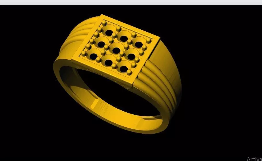 gents ring 3dm file 3D print model_0
