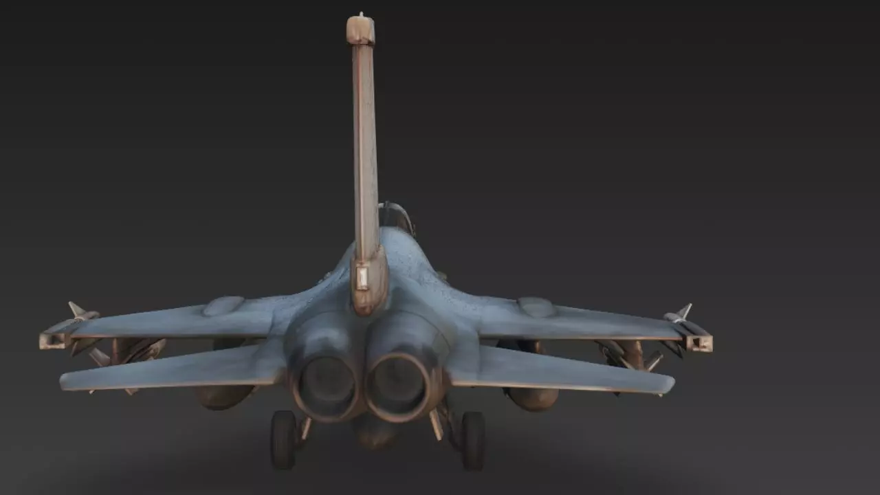 F-16 Fighting Falcon Ultra Realistic 3D Model Low-poly 3D model_2