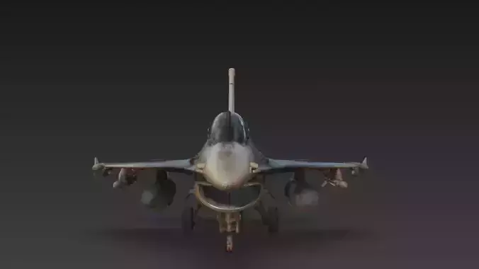 F-16 Fighting Falcon Ultra Realistic 3D Model Low-poly 3D model