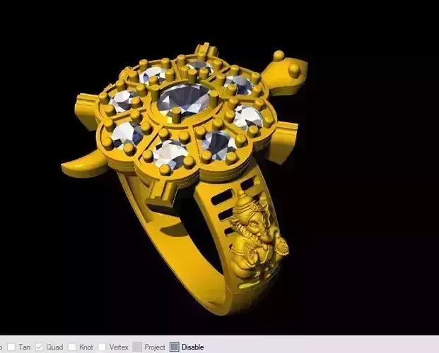 tortoise ring 3dm file 3D print model