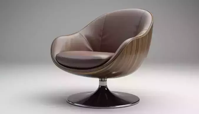 Luxury Modern Chair 3D Model PBR Textures Game  Archviz Ready