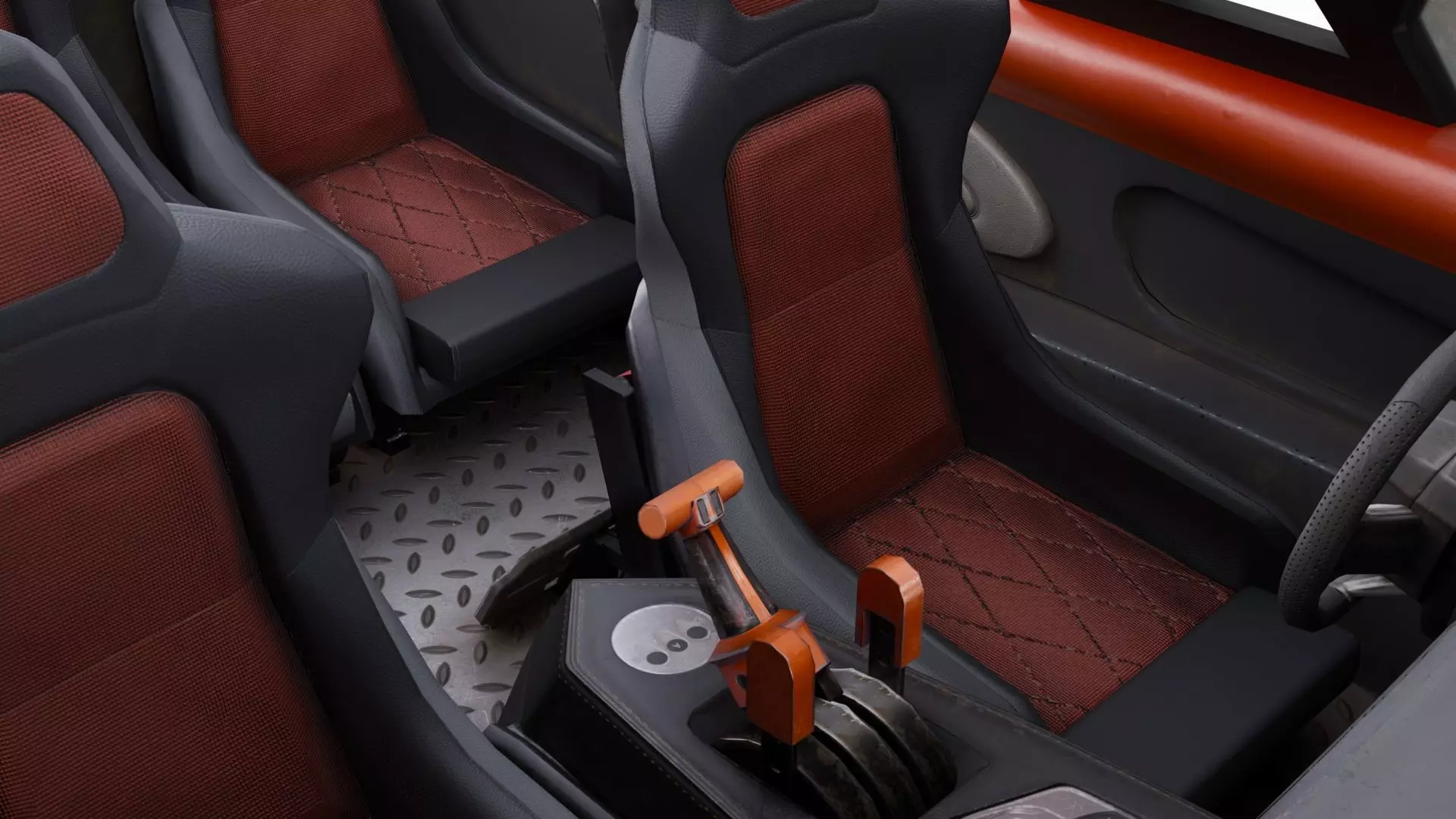 hovercraft Low-poly 3D model_10