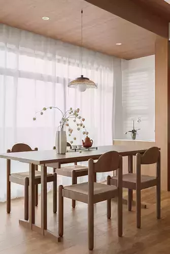 Modern living room dining room interior scenes 190