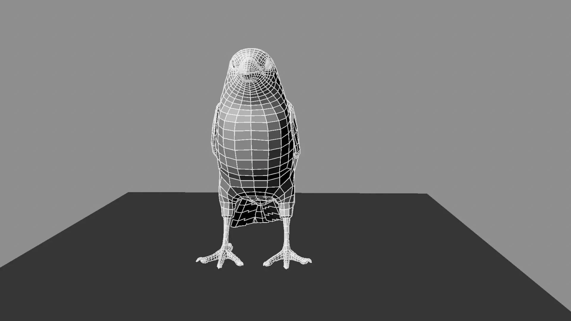 Blue winged mountain tanager close wings 3D model_27