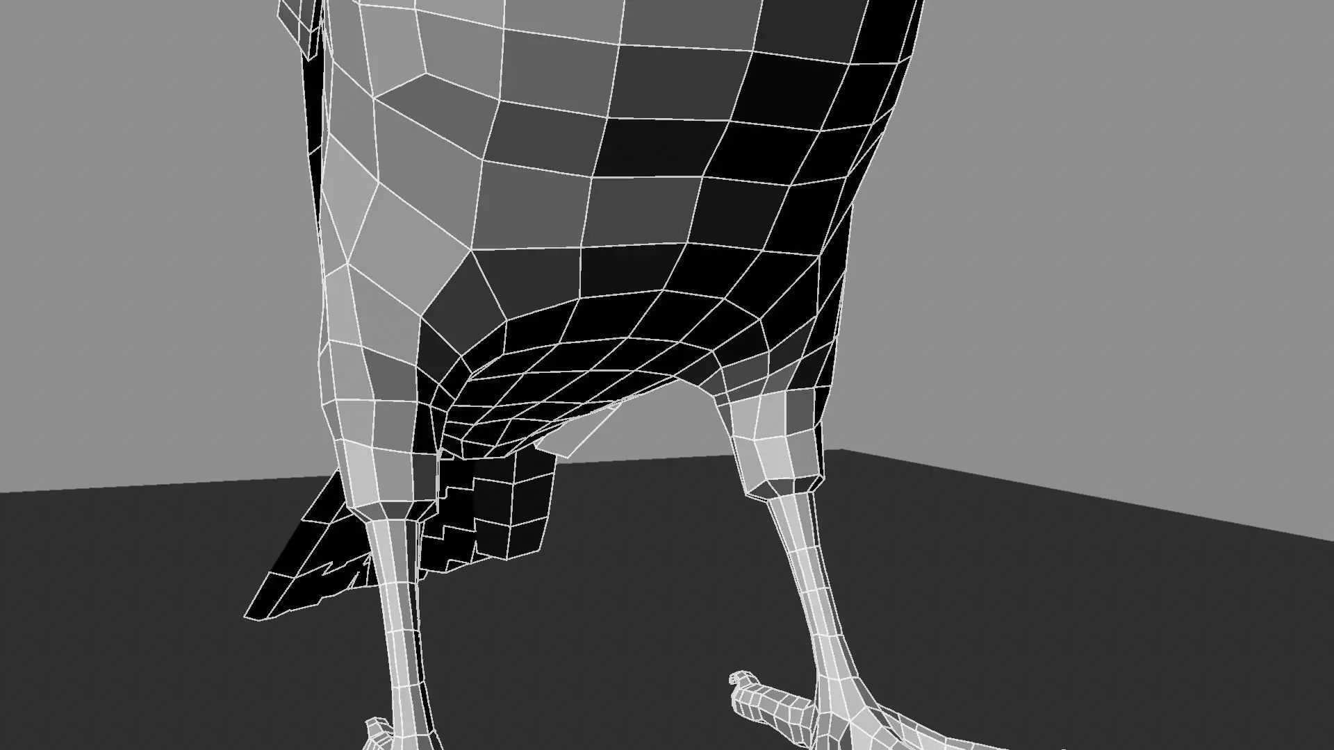 Blue winged mountain tanager close wings 3D model_32