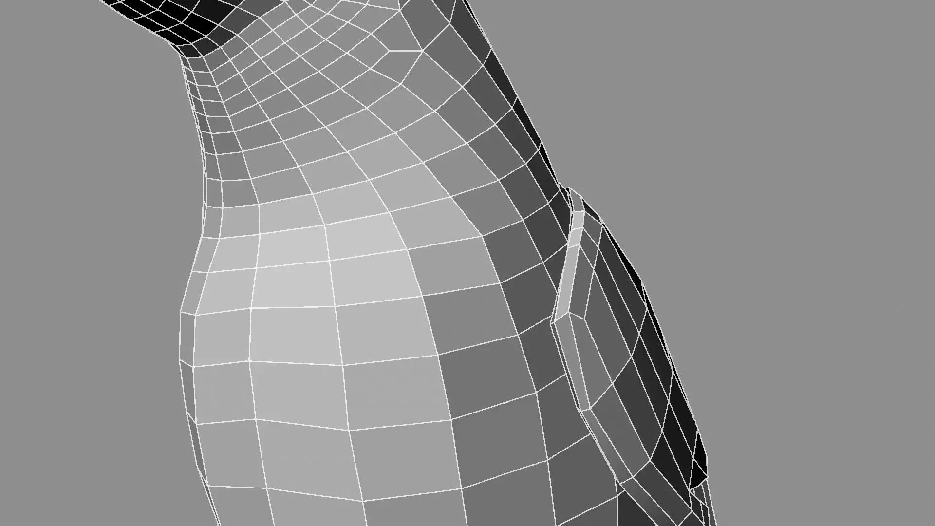 Blue winged mountain tanager close wings 3D model_29