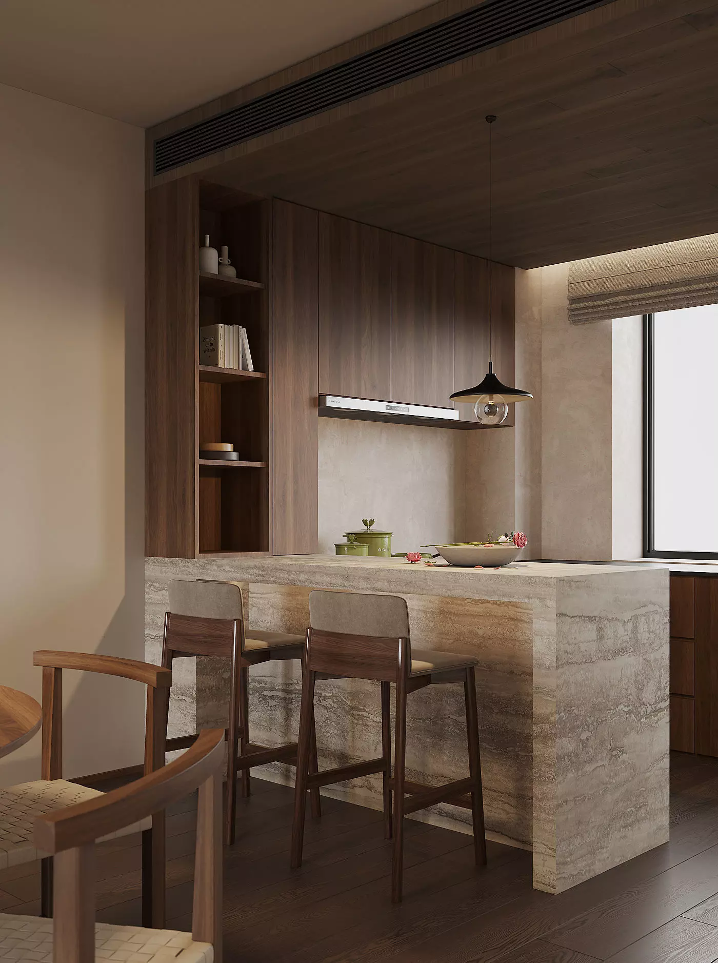 Eclectic interior scene 3D model_15