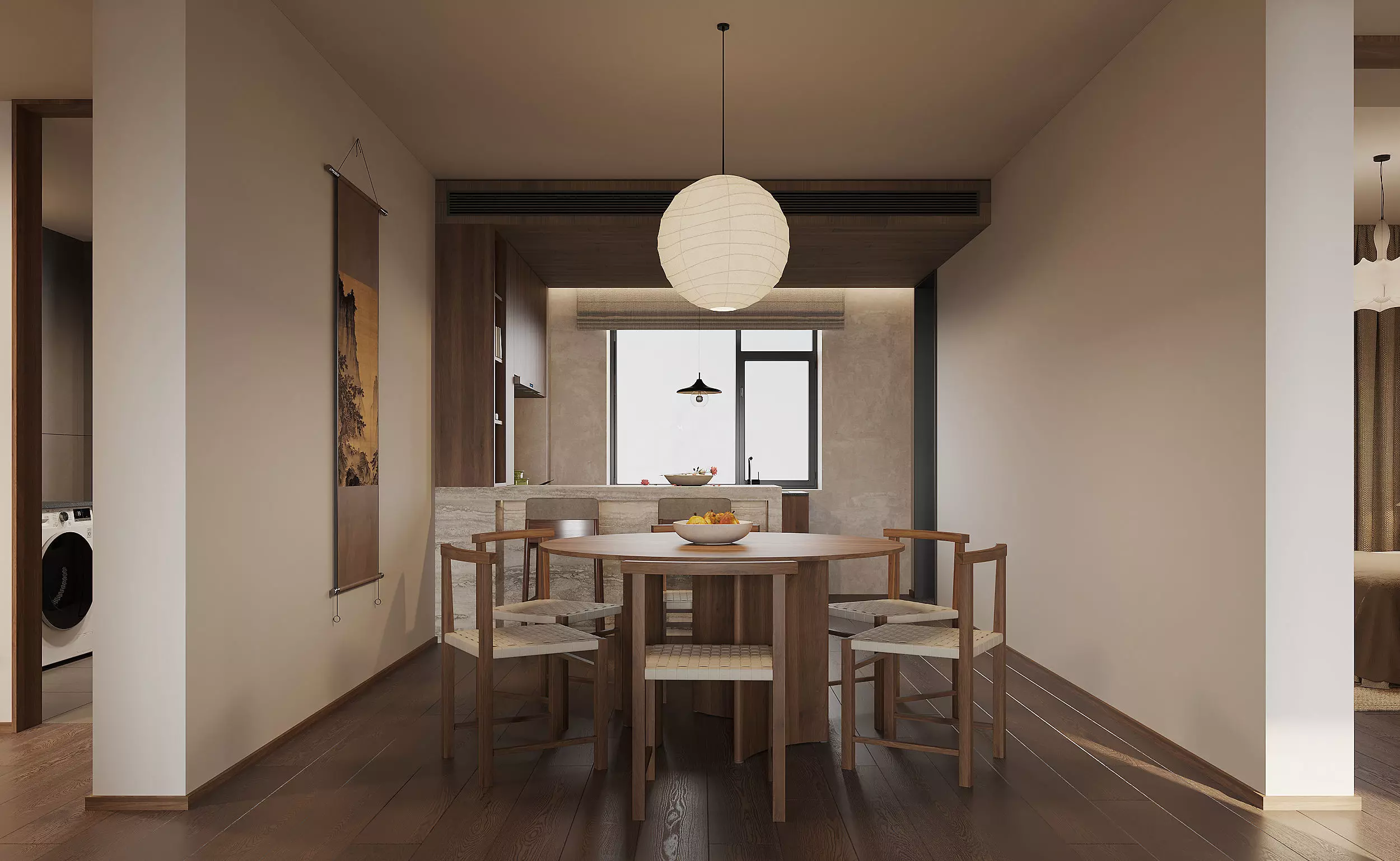 Eclectic interior scene 3D model_16