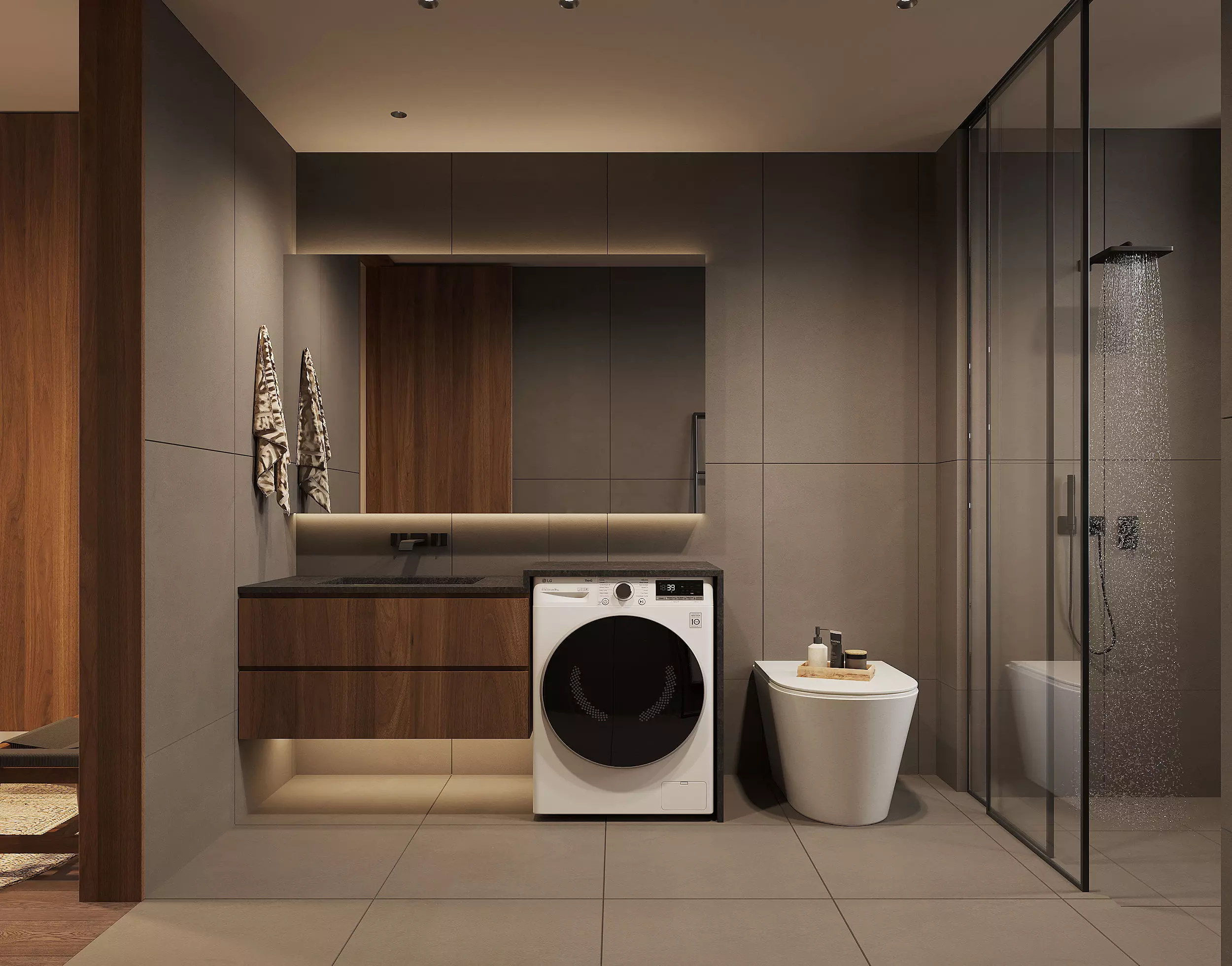 Eclectic interior scene 3D model_11