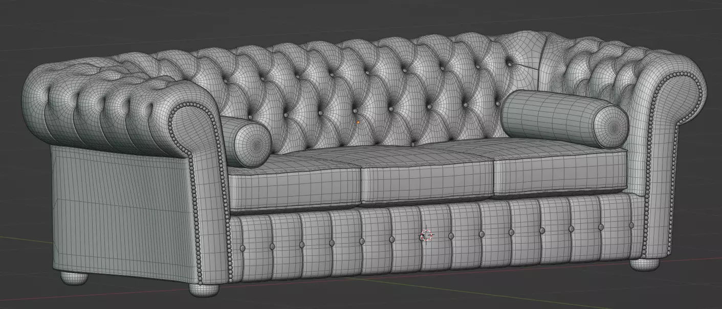 Chesterfield Sofa 3D model_2
