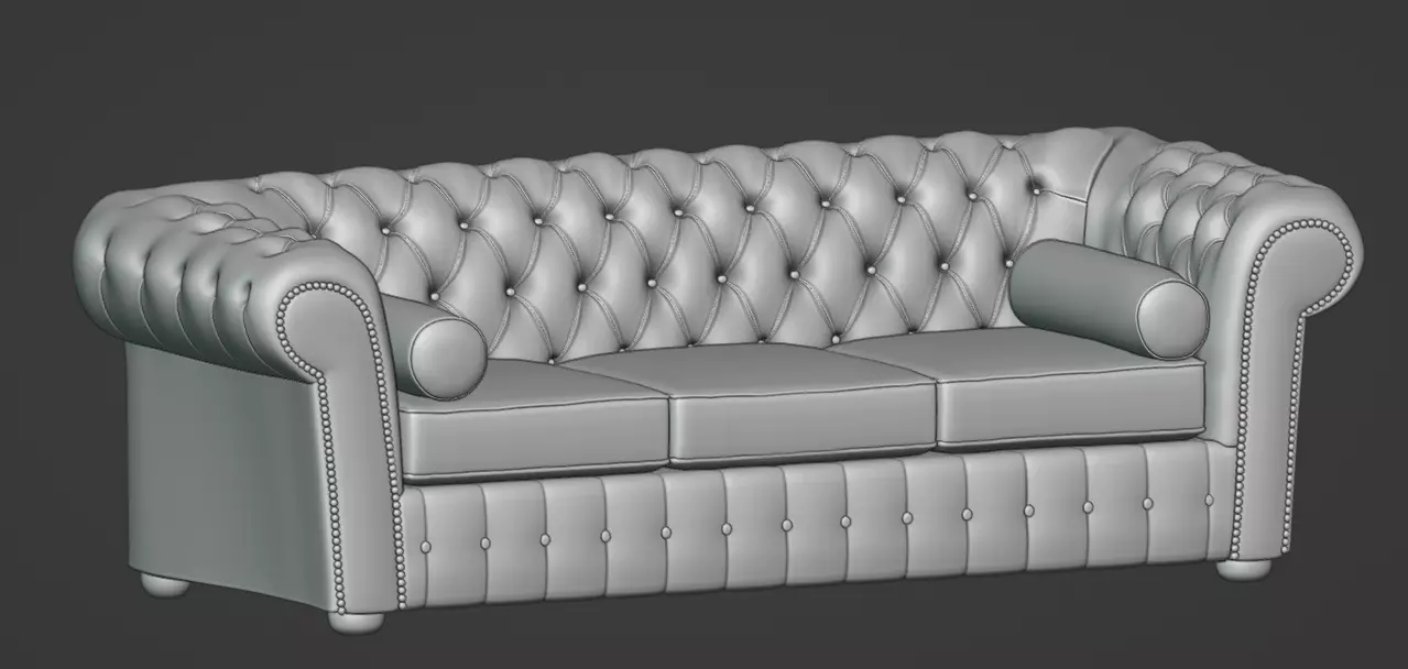 Chesterfield Sofa 3D model_4