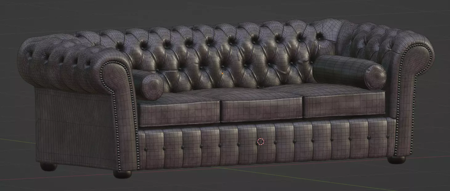 Chesterfield Sofa 3D model_9