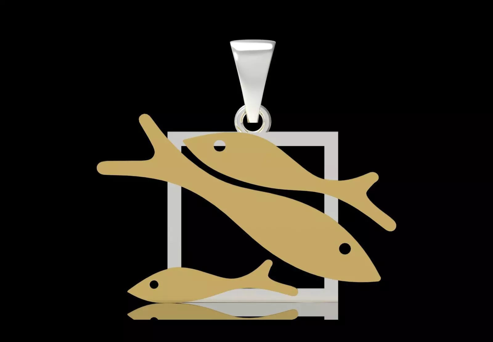 gold stl 3dm Pendant A Symbol of Peace and Nature gp0054 3D print model_10