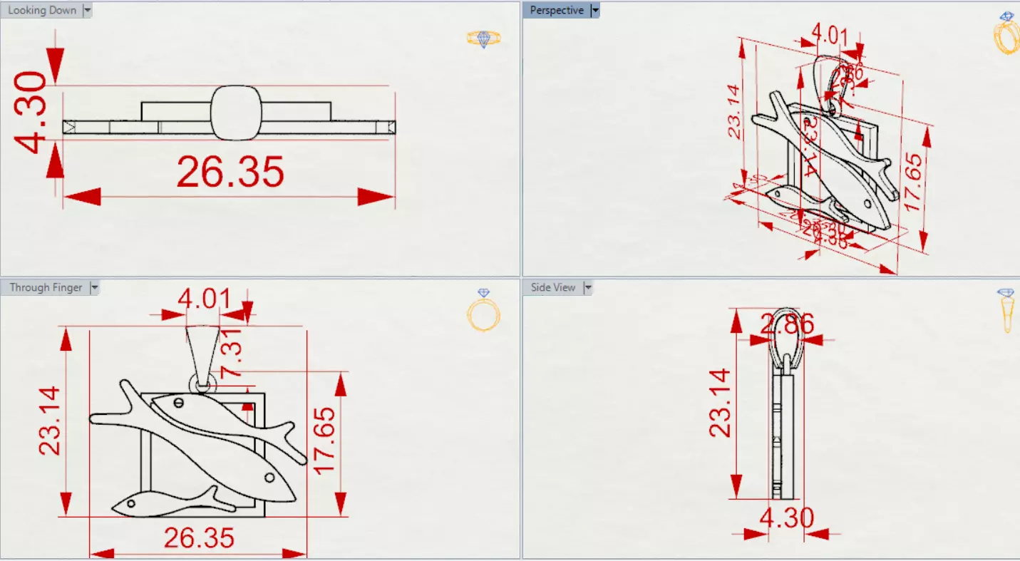 gold stl 3dm Pendant A Symbol of Peace and Nature gp0054 3D print model_20
