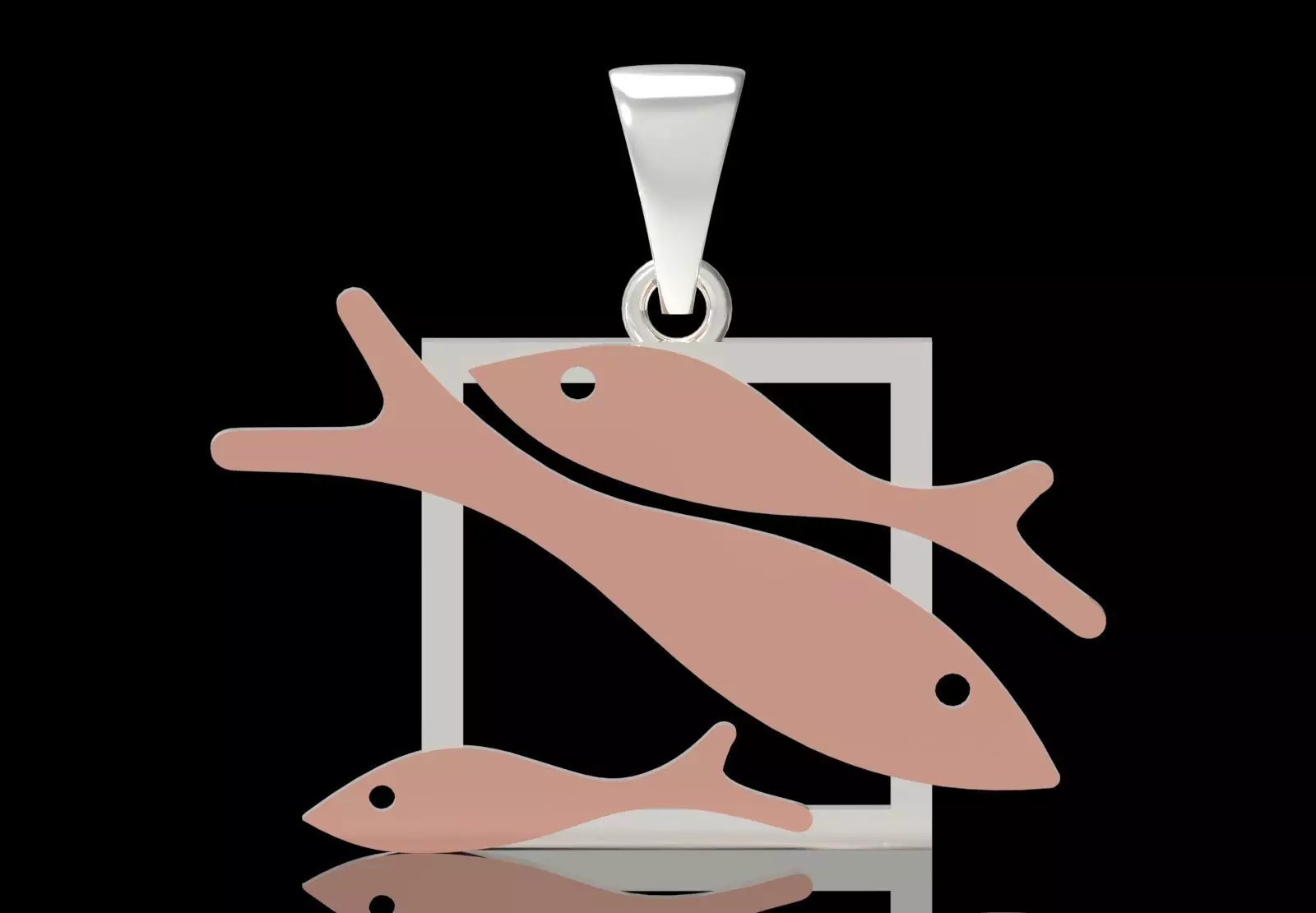 gold stl 3dm Pendant A Symbol of Peace and Nature gp0054 3D print model_1