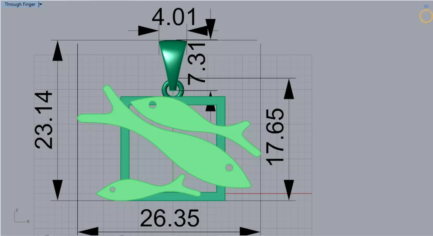 gold stl 3dm Pendant A Symbol of Peace and Nature gp0054 3D print model_12